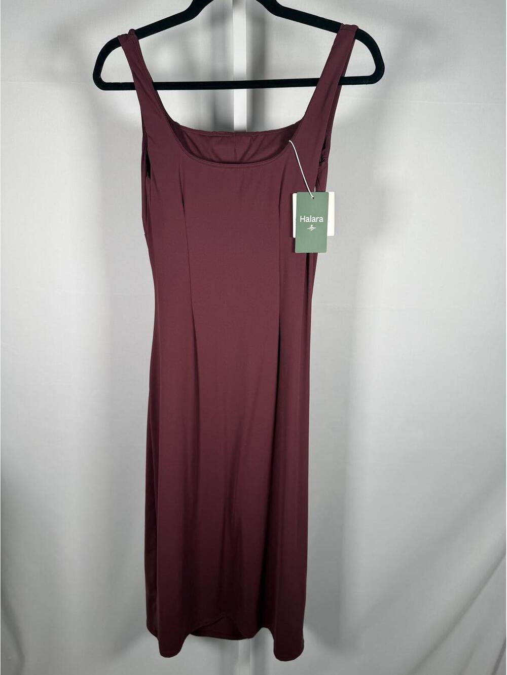 Halara Softlyzero Backless Corset Ruched Bodycon Midi Cool Touch Dress M NWT - Picture 8 of 11